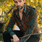 Mens Modern Fit Stretch Velvet Fashion Shirt