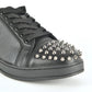 Mens Multi Fabric Low-Top Sneaker With Spikes