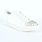 Mens Multi Fabric Low-Top Sneaker With Spikes