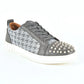 Mens Multi Fabric Low-Top Sneaker With Spikes
