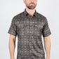 Mens Performance Classic Fit Western Short Sleeve Aztec Print Shirt