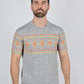 Mens Performance Fabric Modern Fit Stretch Aztec T-Shirt