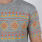 Mens Performance Fabric Modern Fit Stretch Aztec T-Shirt