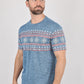 Mens Performance Fabric Modern Fit Stretch Aztec T-Shirt