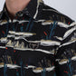Mens Performance Fabric Modern Fit Stretch Cactus Print Polo