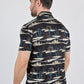 Mens Performance Fabric Modern Fit Stretch Cactus Print Polo
