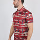Mens Performance Fabric Modern Fit Stretch Cactus Print Polo
