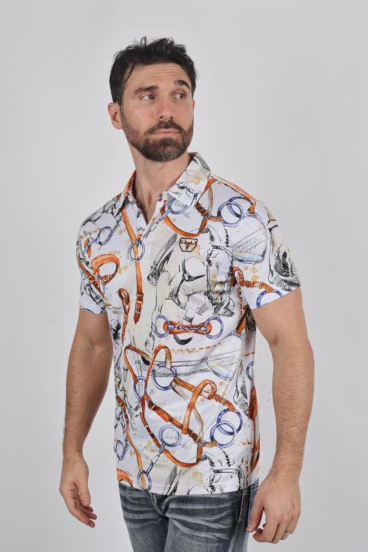white western heritage rodeo polo detail platini