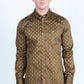 Mens Satin Cotton/Spandex Modern Fit Long Sleeve Shirt