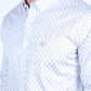 Mens Satin Cotton/Spandex Modern Fit Long Sleeve Beige Shirt