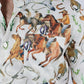 Mens Short Sleeve Modern Fit Stretch Wild Horses Print Shirt