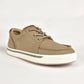 khaki solid canvas sneaker men platini detail