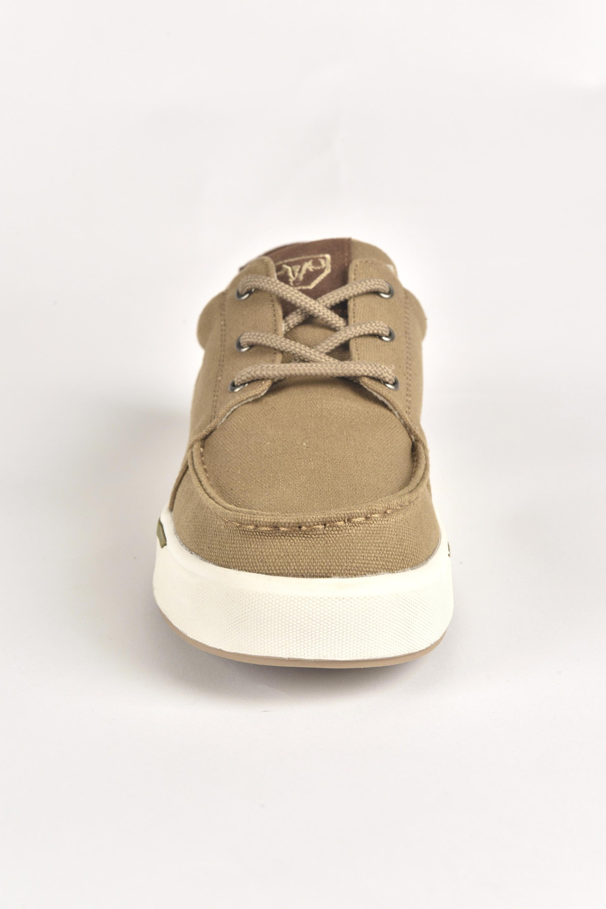 khaki solid canvas sneaker men platini detail-2