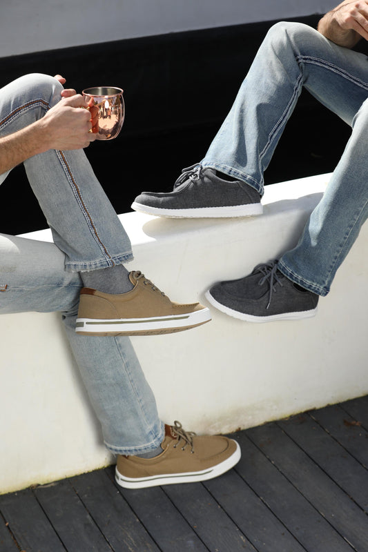 Mens Lightweight Heather Canvas Sneaker