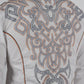 Mens Vintage Washed 2-tone Embroidery Modern Fit Stretch Shirt