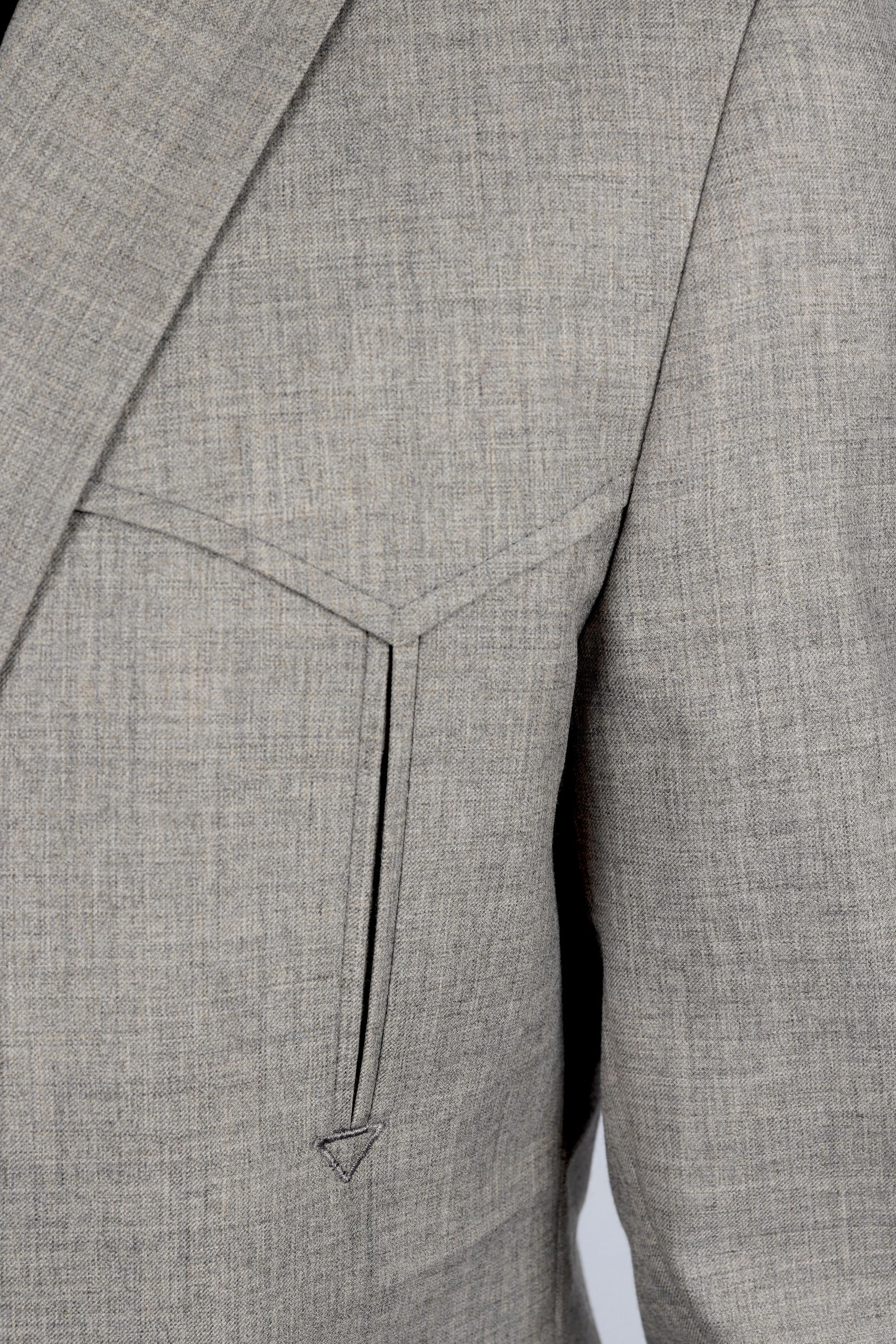heather beige western sport coat with elbow patch men platini detail