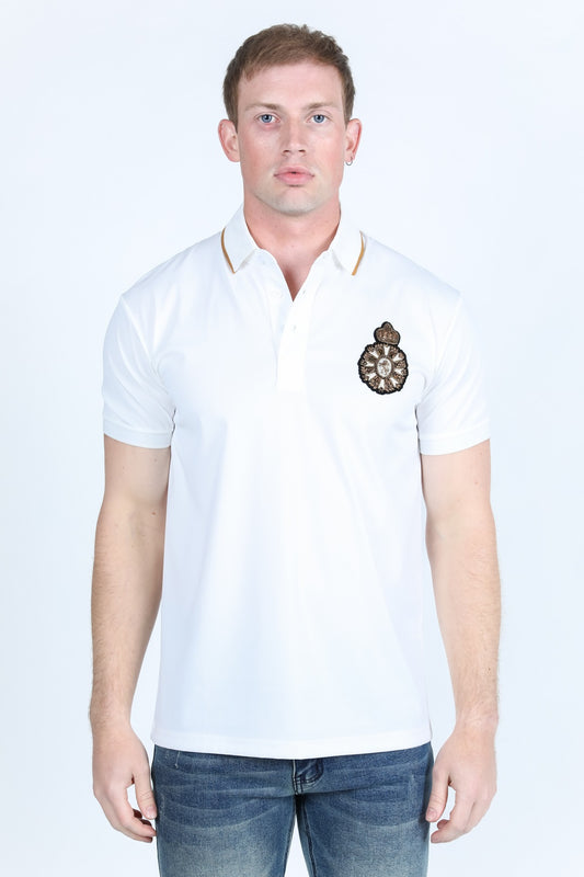 Mens Modern Fit Stretch Fashion Polo