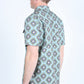 Mens Classic Fit Performance Short Sleeve Aztec Print Shirt - Sage