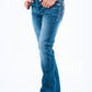 Holt Men's-Med-Blue-Slim-Boot-Cut-Jeans