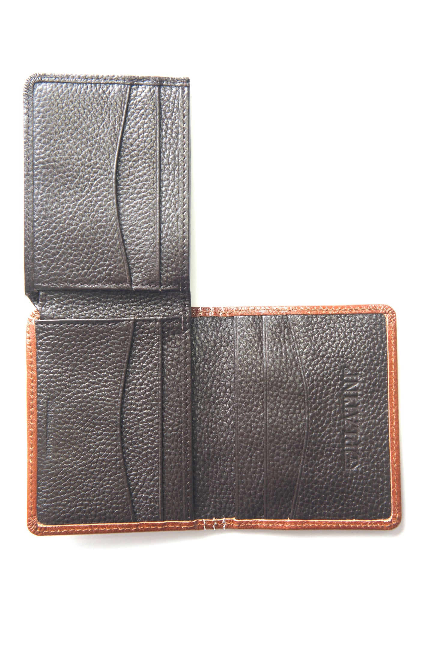 Men's Genuine Leather Wallets - Cognac