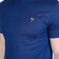 Mens Modern Fit Premium Cotton Rooster Logo T-Shirt - Navy