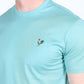 Mens Modern Fit Premium Cotton Rooster Logo T-Shirt - Turqouise