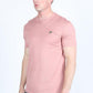 Men's Rooster Logo Cotton Salmon T-Shirt
