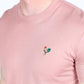Men's Rooster Logo Cotton Salmon T-Shirt