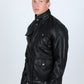 Mens Faux Leather Coat - Black
