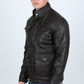 Mens Faux Leather Coat - Brown