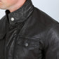 Mens Faux Leather Coat - Brown