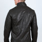 Mens Faux Leather Coat - Brown