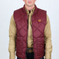 Mens Insulated Reversible Vest - Wine