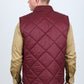 Mens Insulated Reversible Vest - Wine