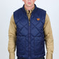 Mens Insulated Reversible Vest - Navy