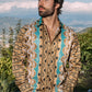 white rhinestone geometric baroque shirt platini