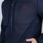 Mens Hooded Softshell Water-Resistant Jacket - Navy