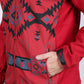 Mens Aztec Softshell Water-Resistant Jacket - Red