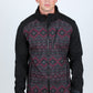 Mens Aztec Softshell Water-Resistant Jacket - Black