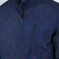 Mens Aztec Softshell Water-Resistant Jacket - Navy