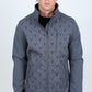 Mens Aztec Softshell Water-Resistant Jacket - Gray