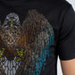 black rhinestone eagle tee detail platini