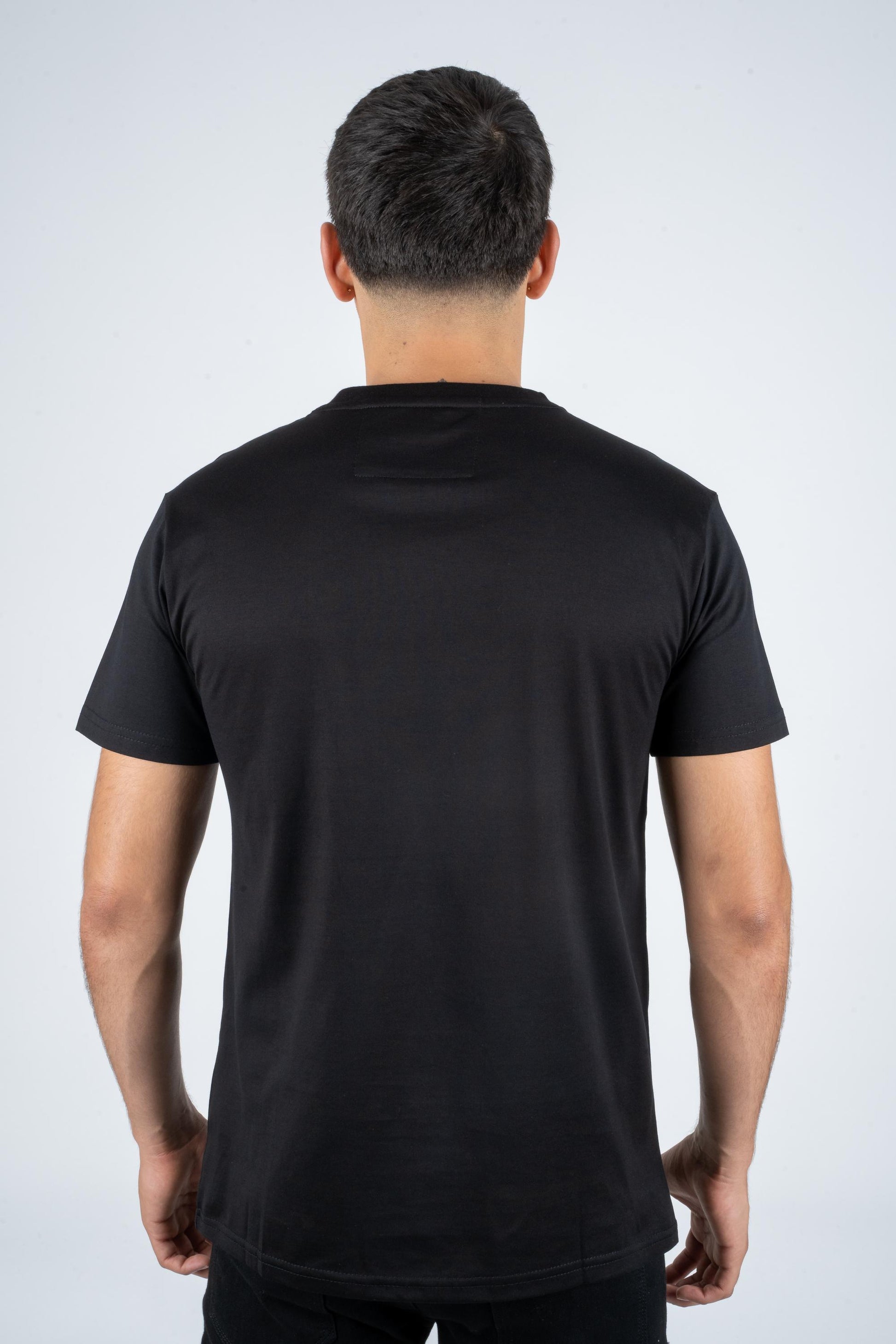 black rhinestone eagle tee back platini