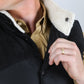 Men's Fur Lined Quilted Puffer Vest - Black