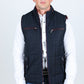 Men's Quilted Fur Lined Vest - Navy