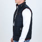 Men's Quilted Fur Lined Vest - Navy