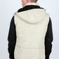 Men's Fur Lined Quilted Monogram Vest - Beige