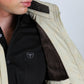 Men's Fur Lined Quilted Monogram Vest - Beige