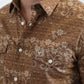 camel large scale botanical western shirt platini detail