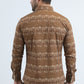 camel large scale botanical western shirt platini back